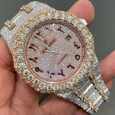 icedout AP audermars piguet watch moissanite watch vvs d color pass diamond tester