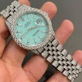 icedout rolex watch moissanite watch vvs d color pass diamond tester