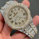 icedout AP audermars piguet watch moissanite watch vvs d color pass diamond tester