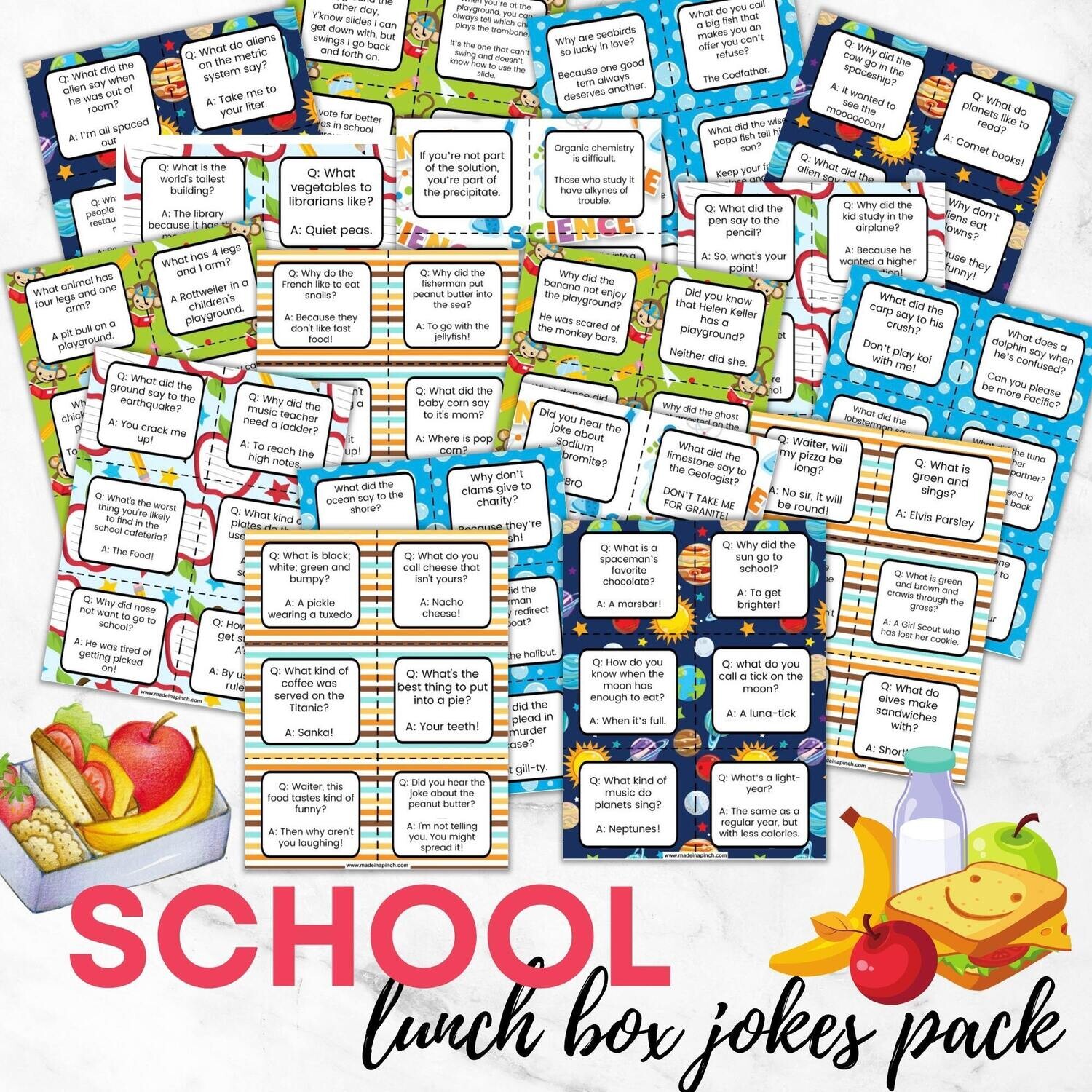 School Lunch Box Jokes Pack