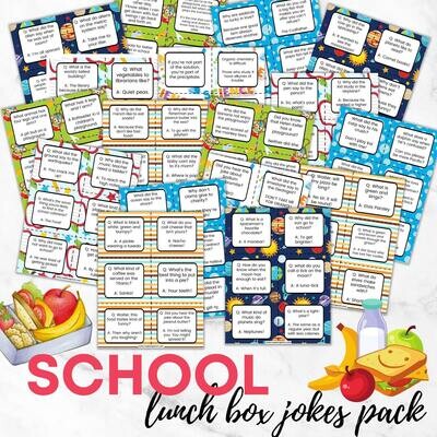 School Lunch Box Jokes Pack