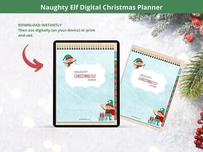 Naughty Elf Digital Planner