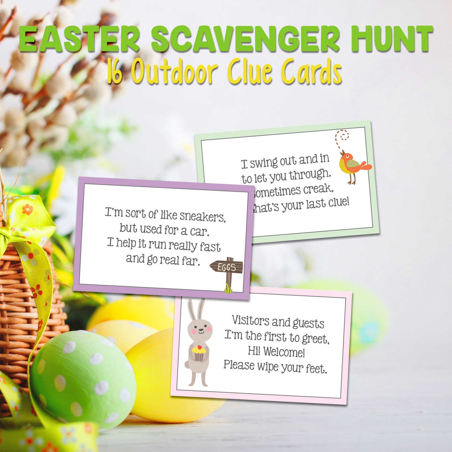 Outdoor Easter Scavenger Hunt Cards
