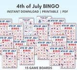 4th of July BINGO Game