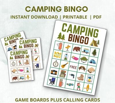 Camping Bingo Printable