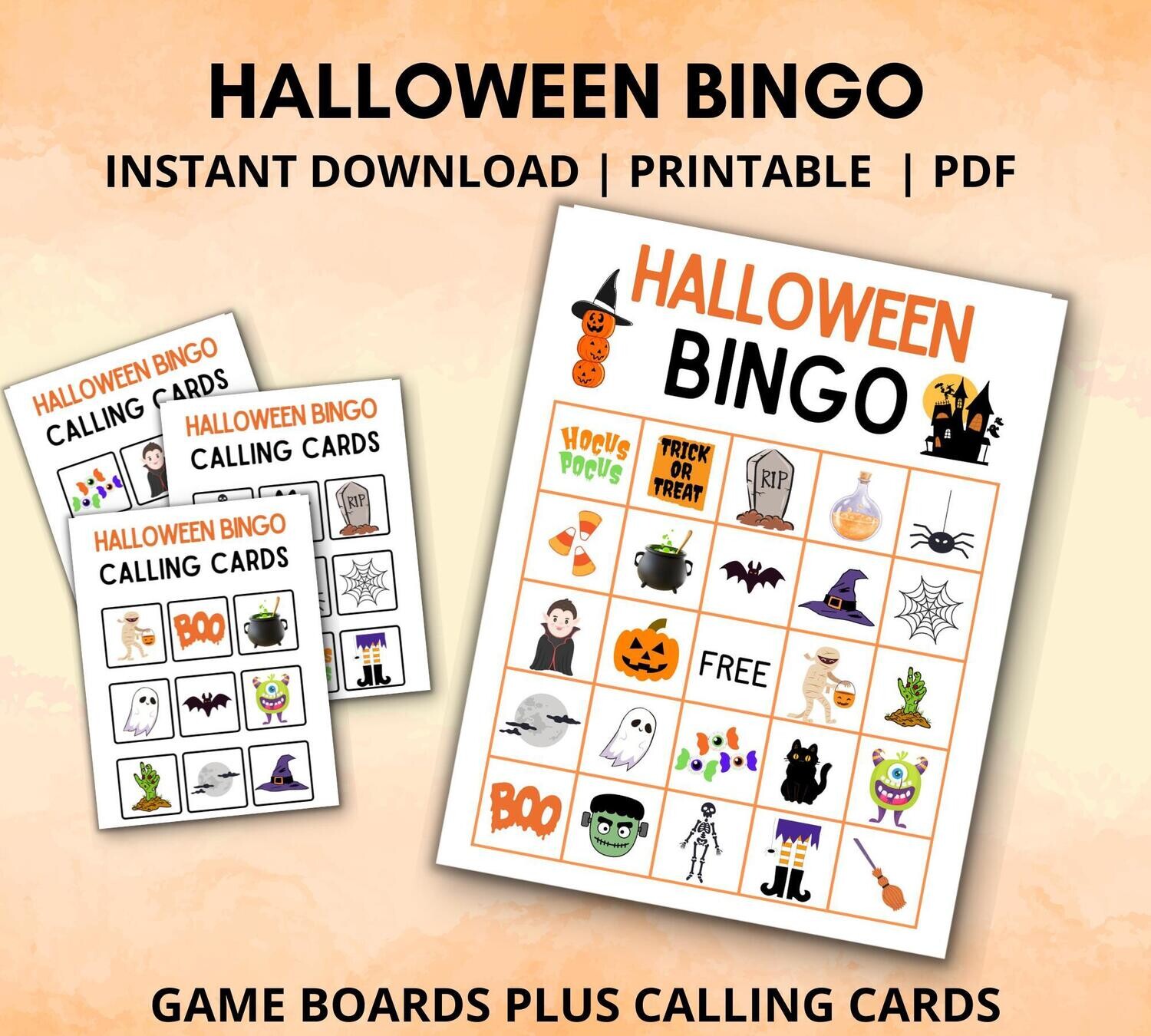 Halloween Bingo Game Set
