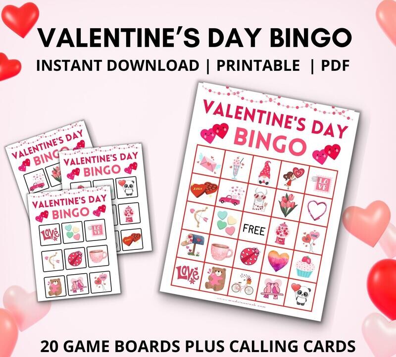Valentine&#39;s Day Bingo Set