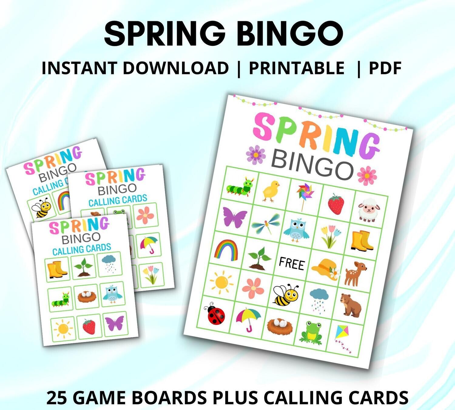 Spring Bingo Cards