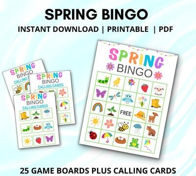 Spring Bingo Cards