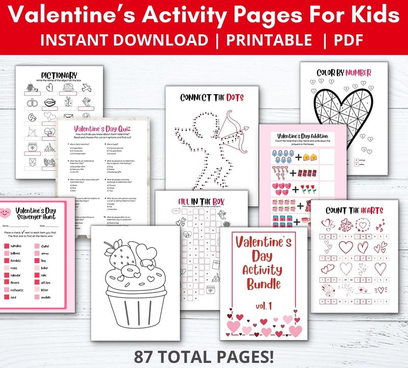 Valentine's Day Kids Activity Bundle