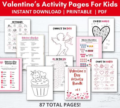 Valentine's Day Kids Activity Bundle