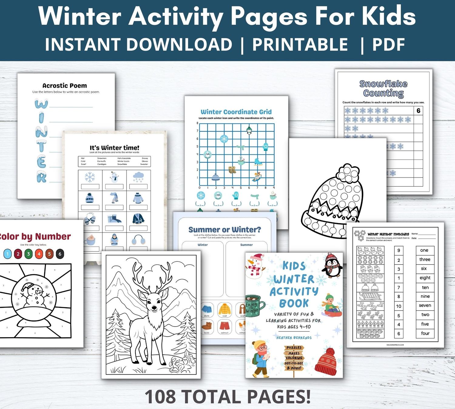 Winter Kids Activity Bundle