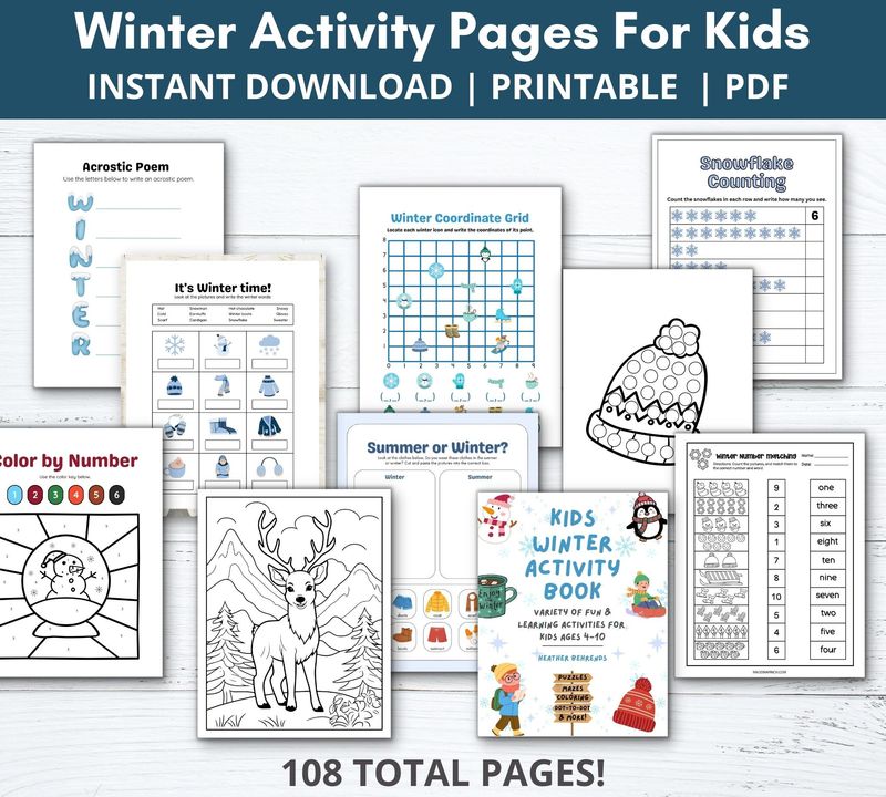 Winter Kids Activity Bundle