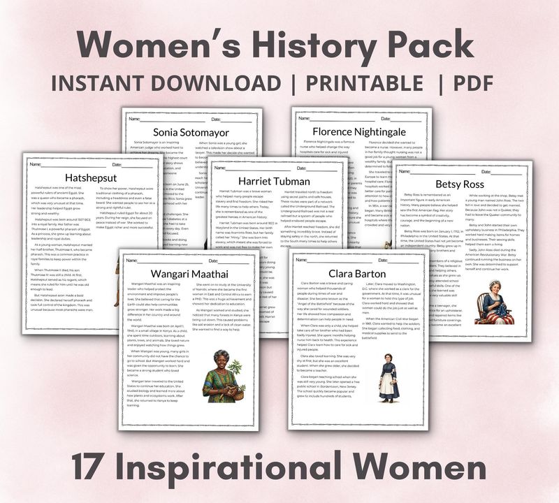 Women's History Learning Pack #2