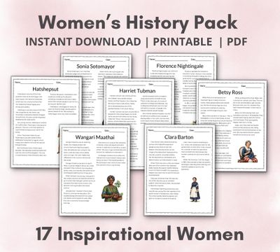 Women's History Learning Pack #2