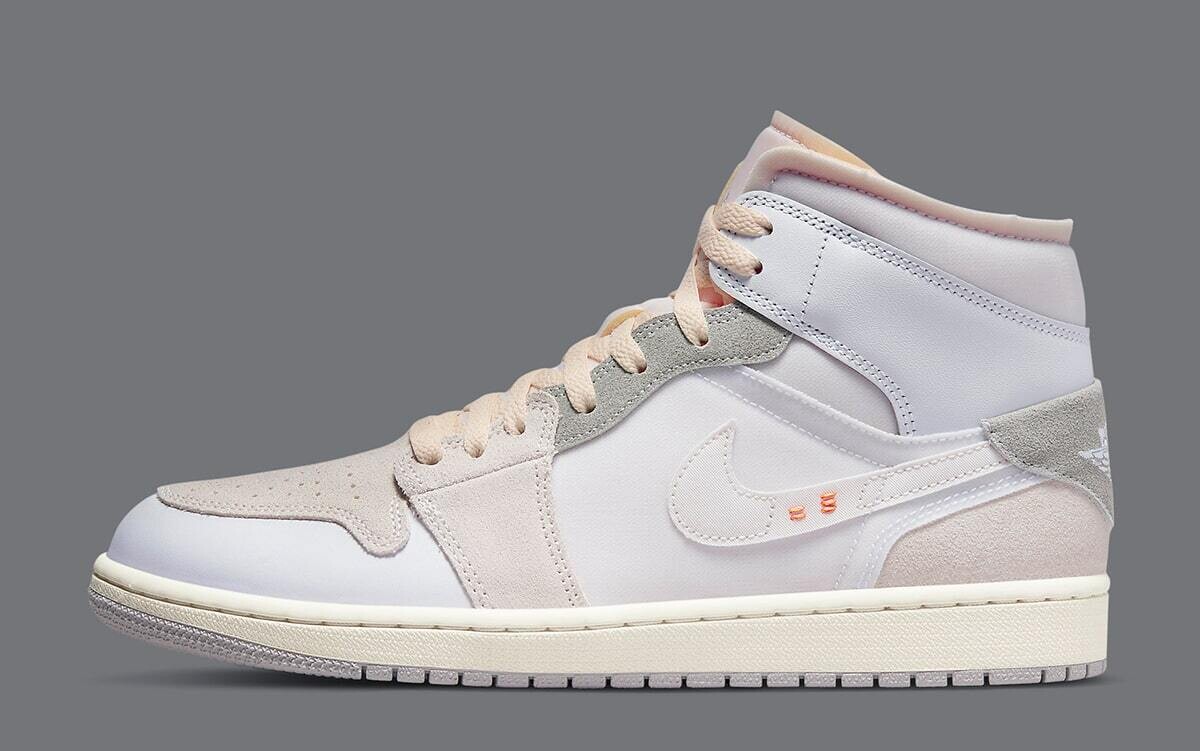 Jordan 1 Mid SE Craft Inside Out White Grey