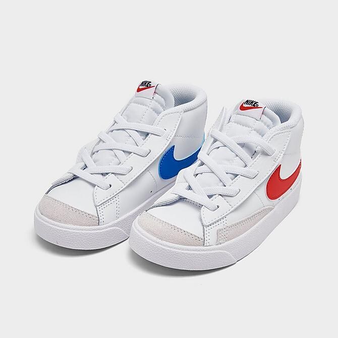 Nike Blazer Low 77 White Blue Red (TD)