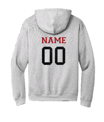 Glitter  Red Aces Softball Hoodie