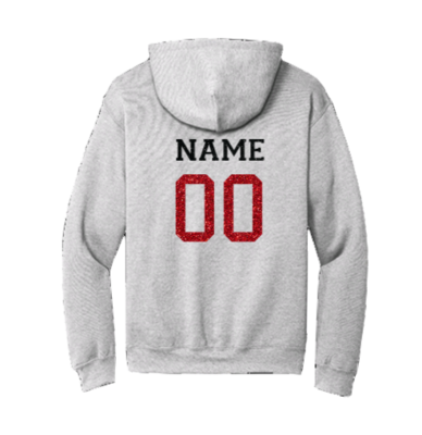 Glitter  Black Aces Softball Hoodie