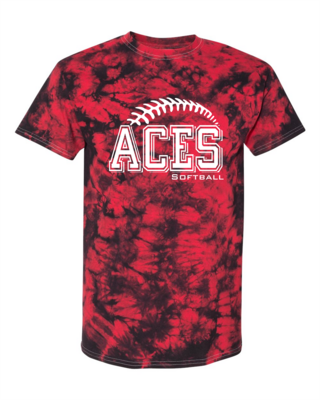 Aces Softball Tie Dye T-Shirt