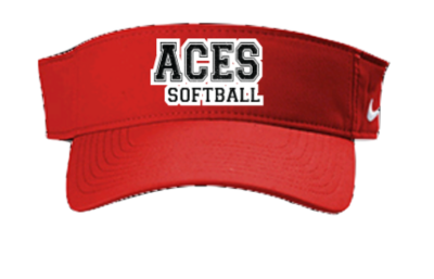 Glitter NIKE Aces Softball Dri-FIT team visor