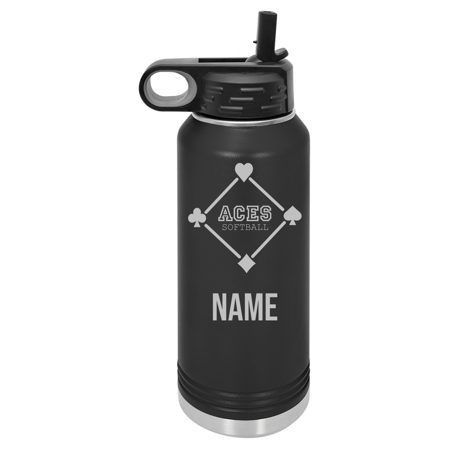 32oz Aces Softball Water Bottle