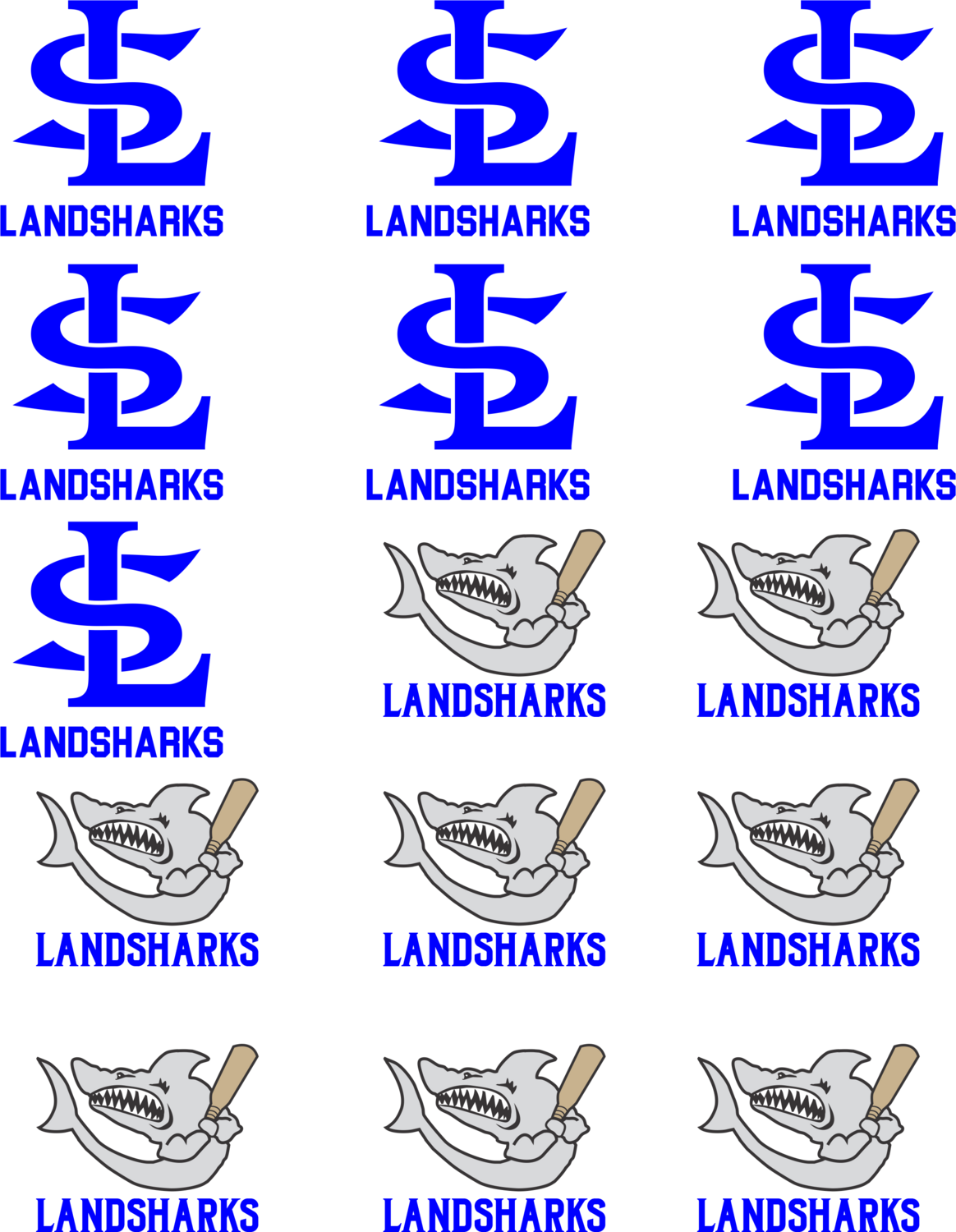 Landsharks Temporary Tattoos