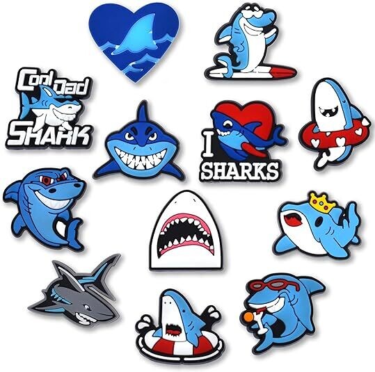 Shark Shoe Charms