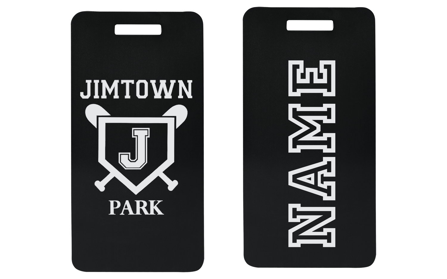 Laser Engraved Aluminum Jimtown Park Bag Tag