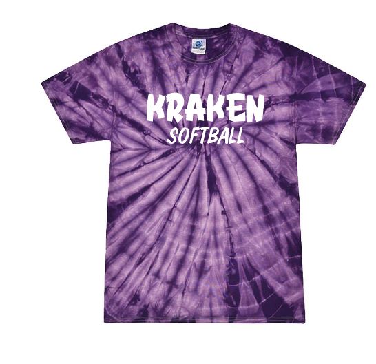 Kraken  Tie Dye T-Shirt Words