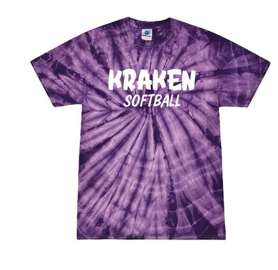 Kraken  Tie Dye T-Shirt Words