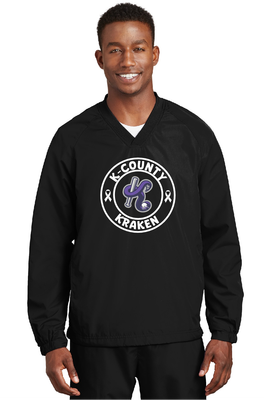 Kraken Windbreaker circle logo