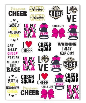 Penn Cheer Temporary Tattoos