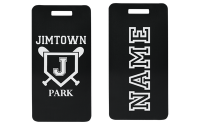 Laser Engraved Aluminum Jimtown Park Bag Tag