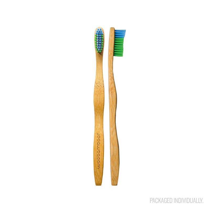 WooBamboo Standard Handle Toothbrush - Zero Waste Packaging (6 Pack)