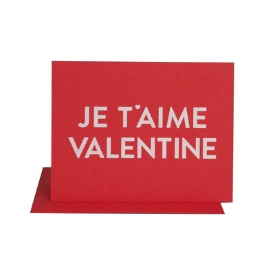 Je T'aime Valentine Card