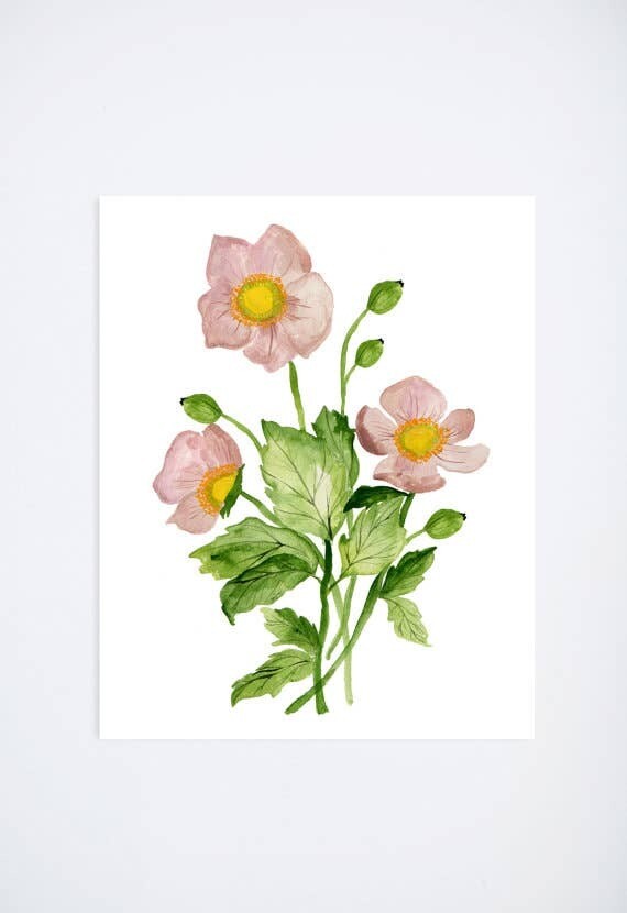 Pink Botanicals 8X10 Art Print