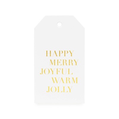 Happy Merry Holiday Gift Tag
