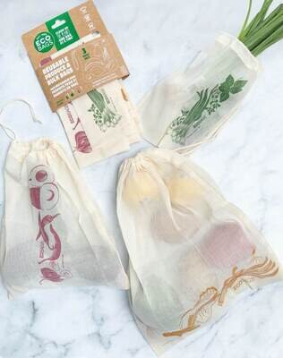 ECOBAGS® Printed Produce Bag 3 Set