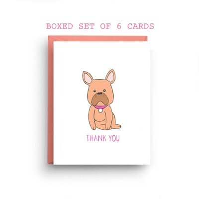 French Bulldog Thank You Card (Boxed Set of 6)