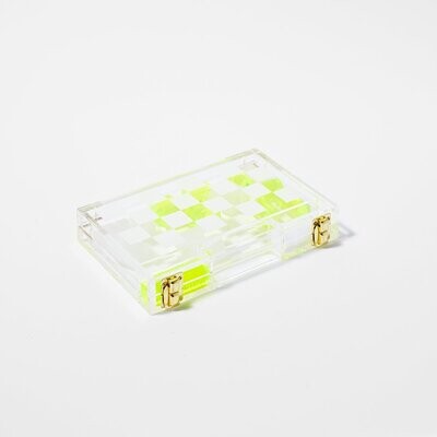 Travel Lucite Chess & Checkers