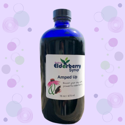 Elderberry Syrup, AMPED UP, 16 oz