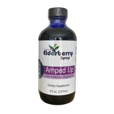Elderberry Syrup, AMPED UP, 8 oz