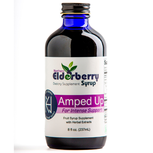 Elderberry Syrup, AMPED UP, 8 oz