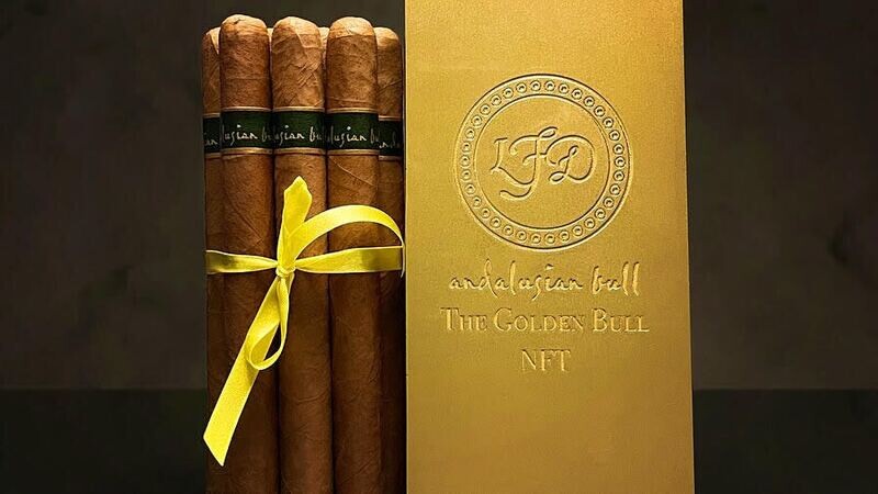 Golden Bull NFT Cigars - Pack of 5 Cigars Golden Bull NFT Cigars - Pack of 5 Cigars