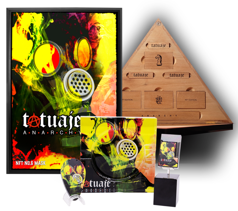 Tatuaje Anarchy “The Mask” NFT Edition Swag Set Tatuaje Anarchy “The Mask” NFT Edition Swag Set