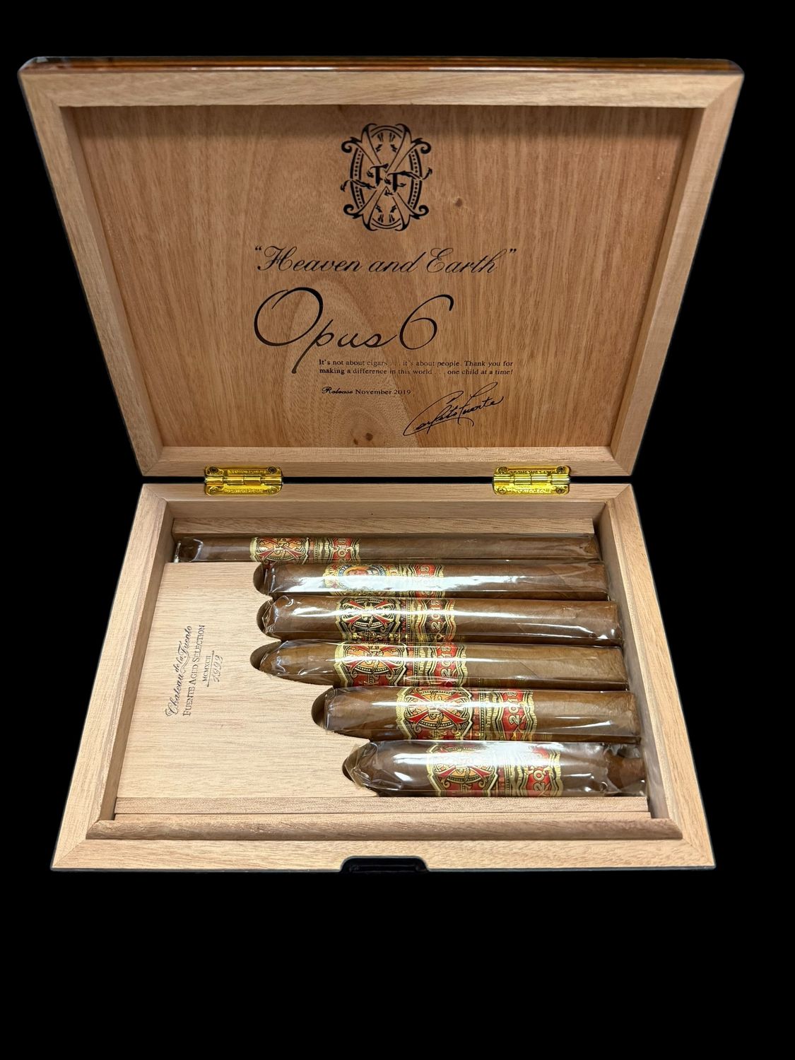 A. Fuente Opus 6 Heaven & Earth Humidor Sampler Madagascar 2019 Release