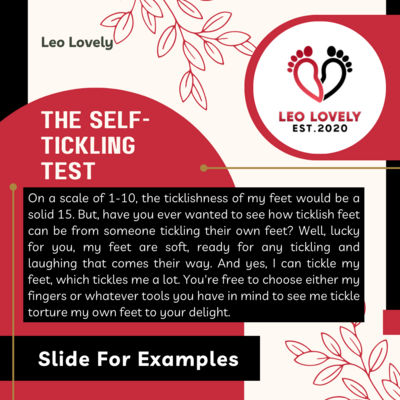 The Self-Tickling Test