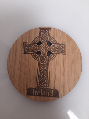 Caulfield Country Boards Wooden Coasters-Celtic Cross