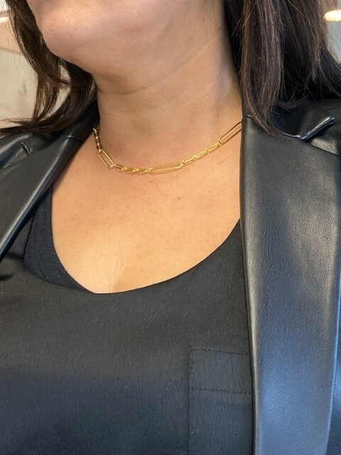 Mary K Gold Chunky Mixed Link Chain